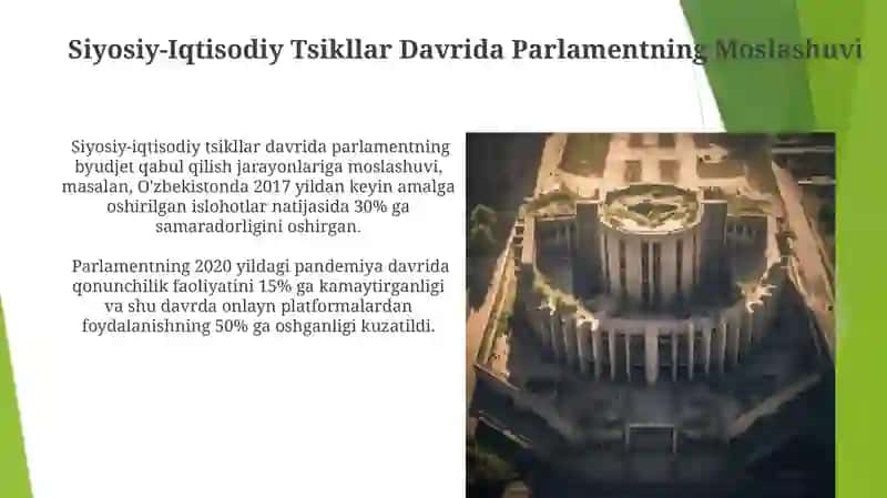 Parlament va institutsional qayta qurish hukumat va siyosiy iqtisodiy siklning o’rni 3