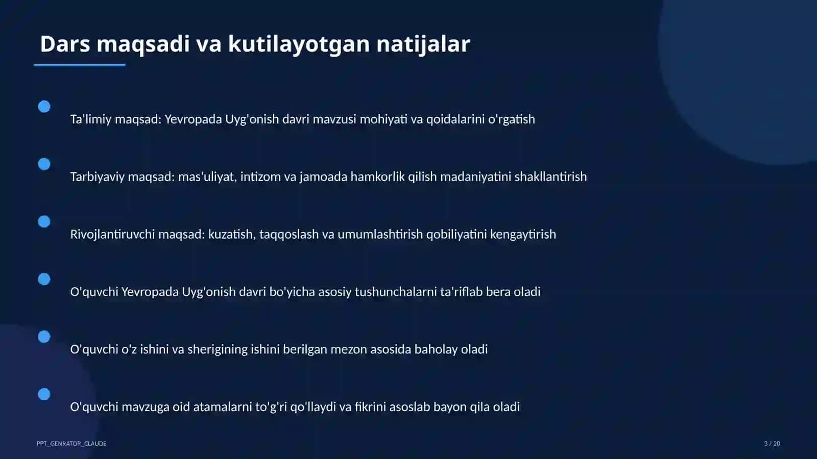 Yevropada Uyg'onish davri (8-sinf) 3
