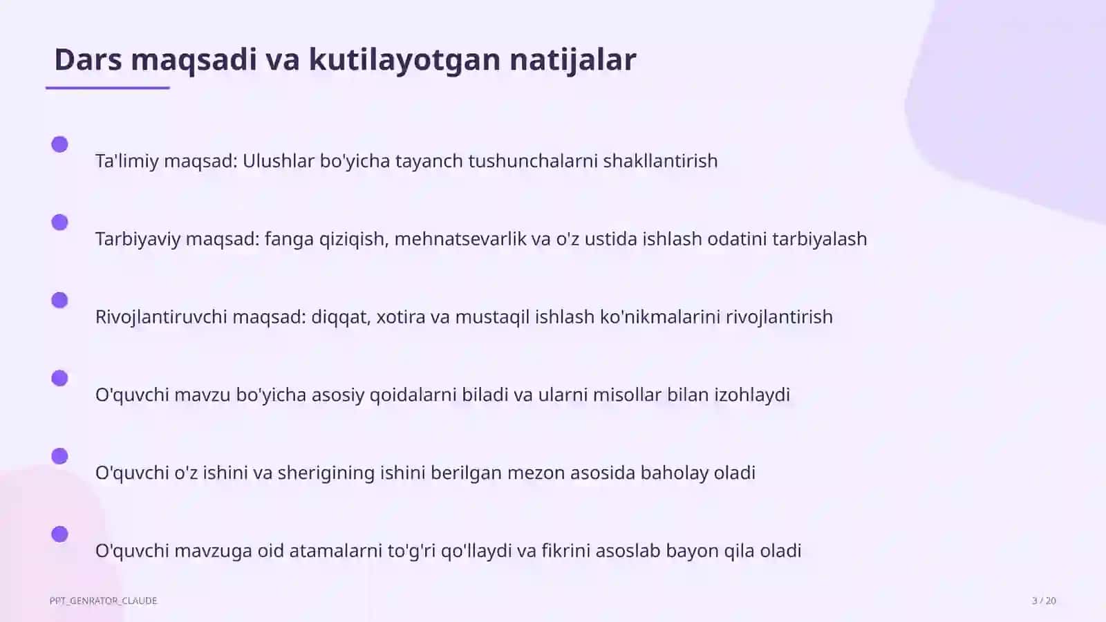 Ulushlar (3-sinf) 3