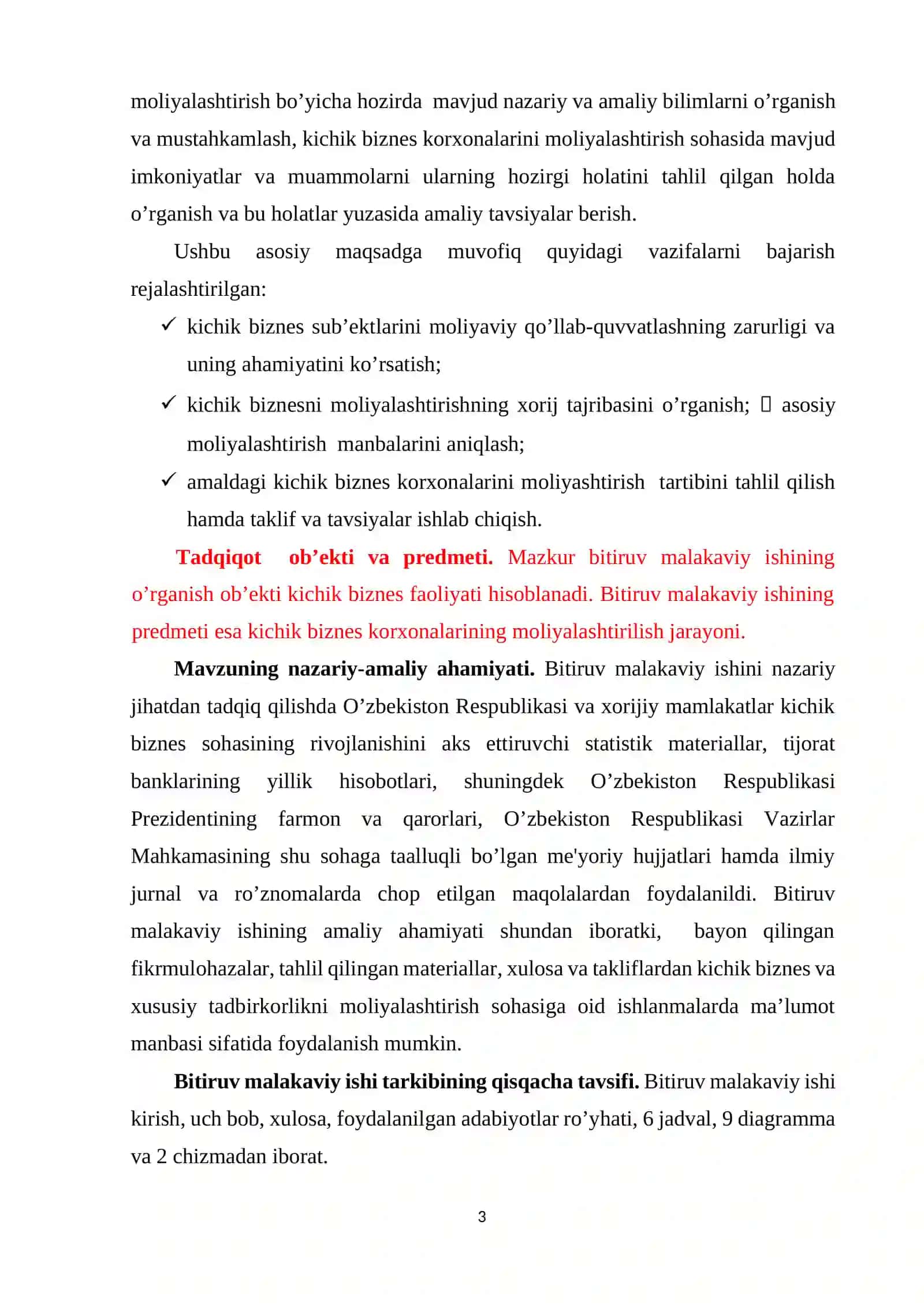 Iqtisodiyotni modernizatsiyalash sharoitida kichik biznes korxonalarini moliyalashtirish manbalarini takomillashtirish 3