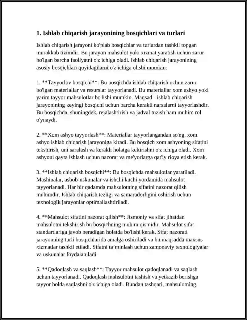 ISHLAB CHIQARISH JARAYONI VA UNING NATIJALARI 3