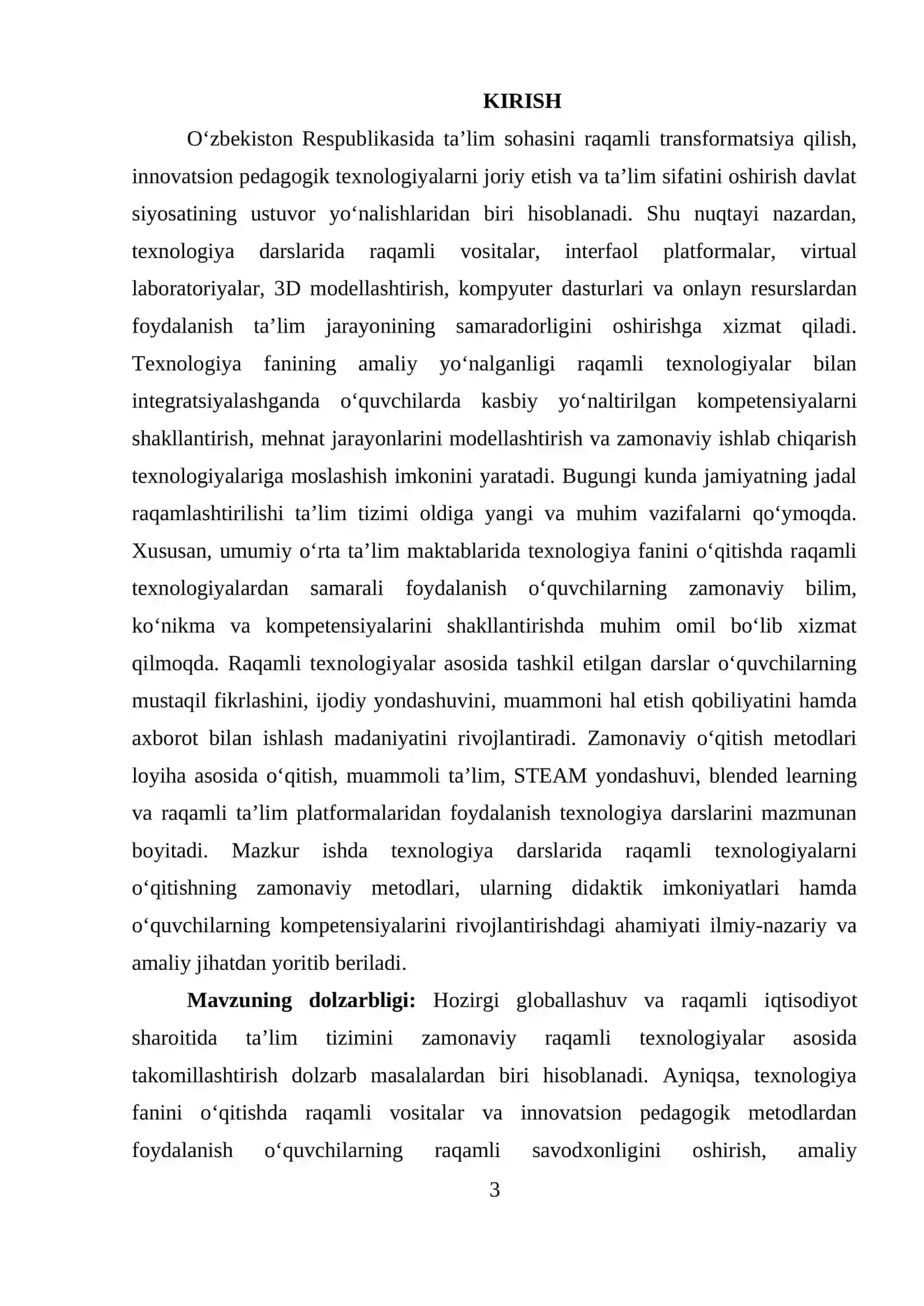 Texnologiya darslarida raqamli texnologiyalarni o‘qitishning zamonaviy metodlari 3