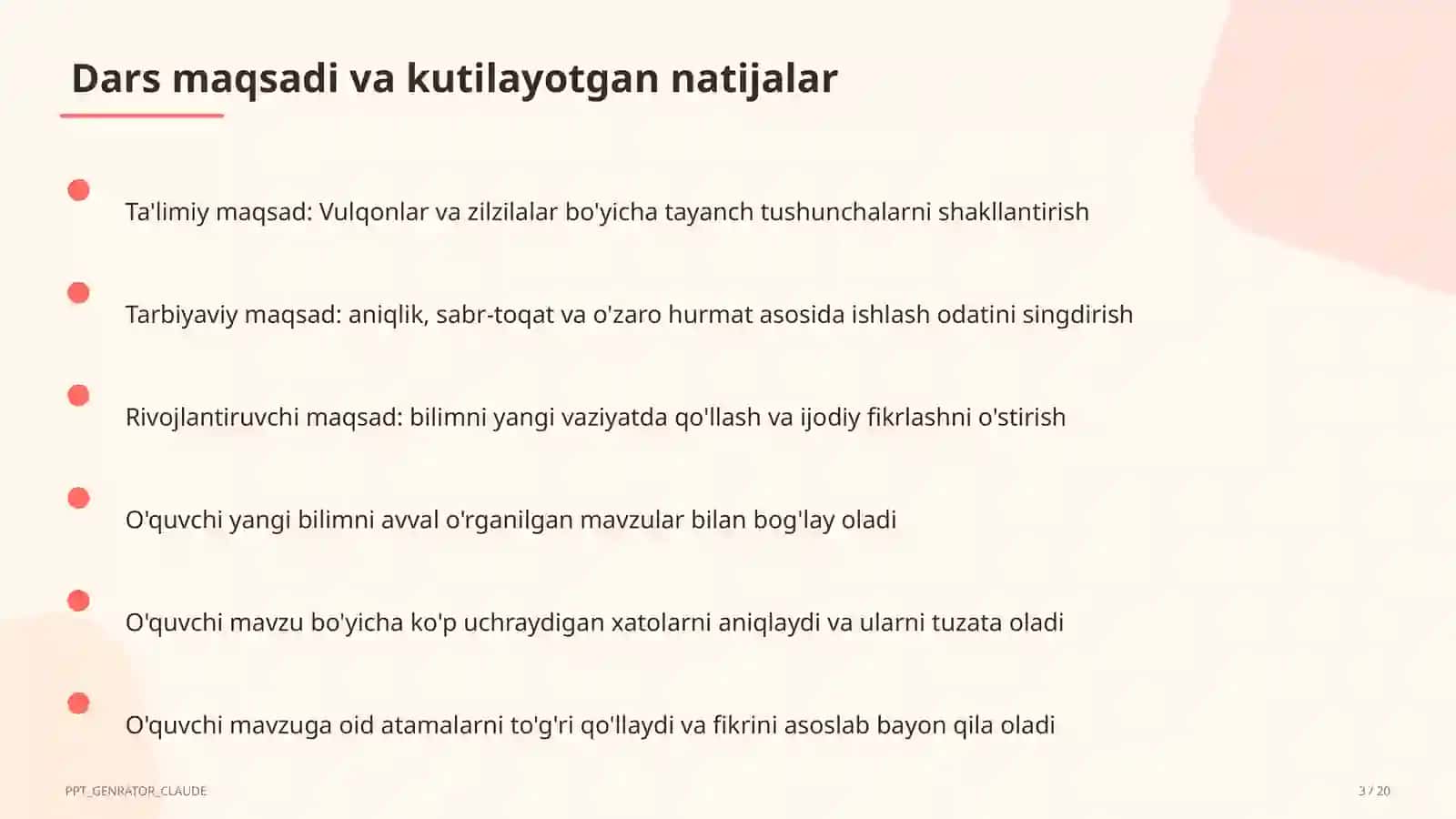Vulqonlar va zilzilalar (5-sinf) 3