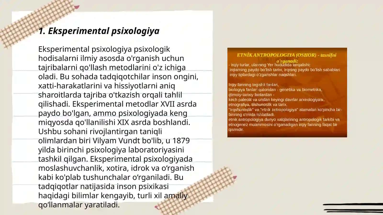 Psixologiyaning tadqiqot metodlari va tarmoqlari 3