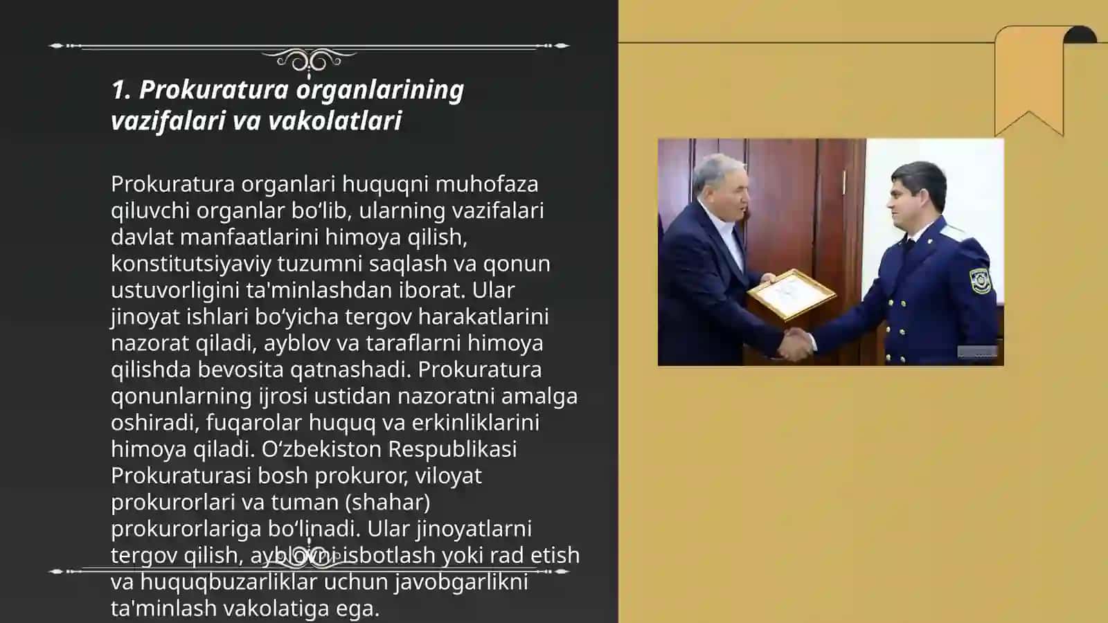 PROKURATURA ORGANLARI FAOLIYATINING TASHKILIY-HUQUQIY ASOSLARI 3