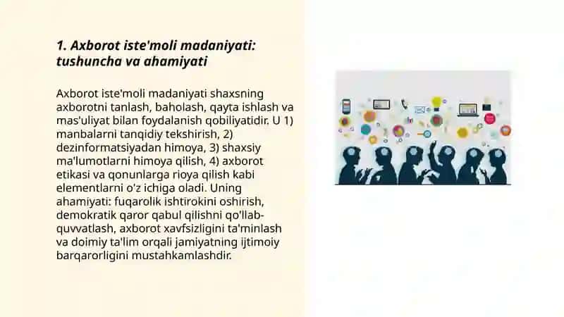 Axborot iste'moli madaniyati vamediasavodxonlik fuqaro modeli 3