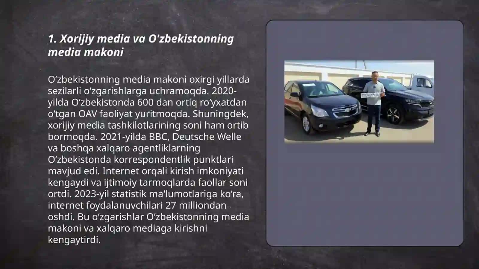 Xorijiy ommaviy axborot vositalarini media makondagi órni 3