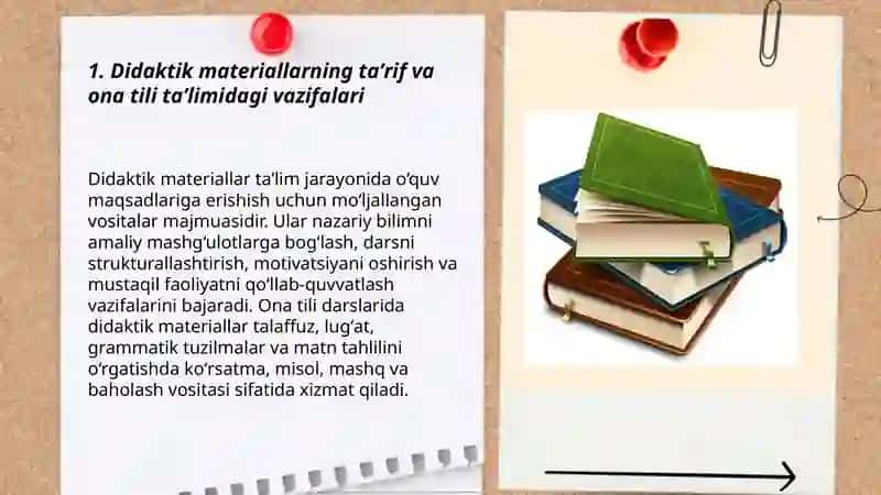 Ona tili taʼlimi jarayonida didaktik materiallarning oʻrni 3