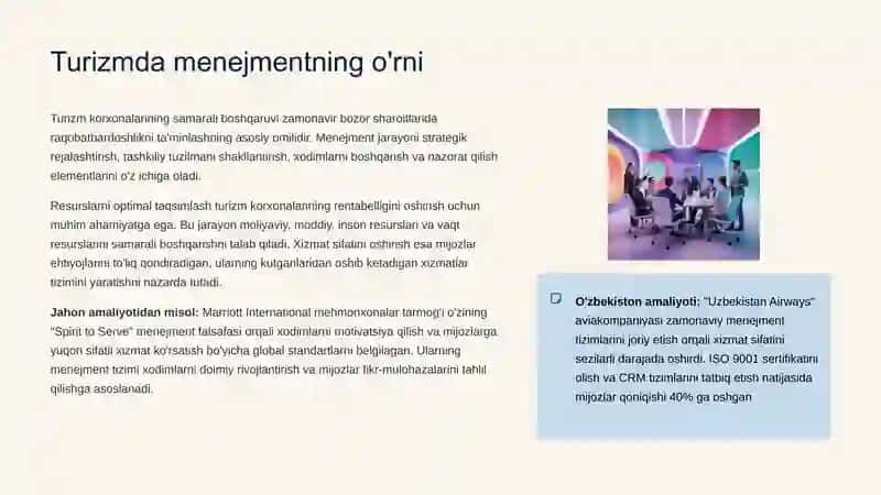 Turizmda boshqaruv va marketing faoliyati 3