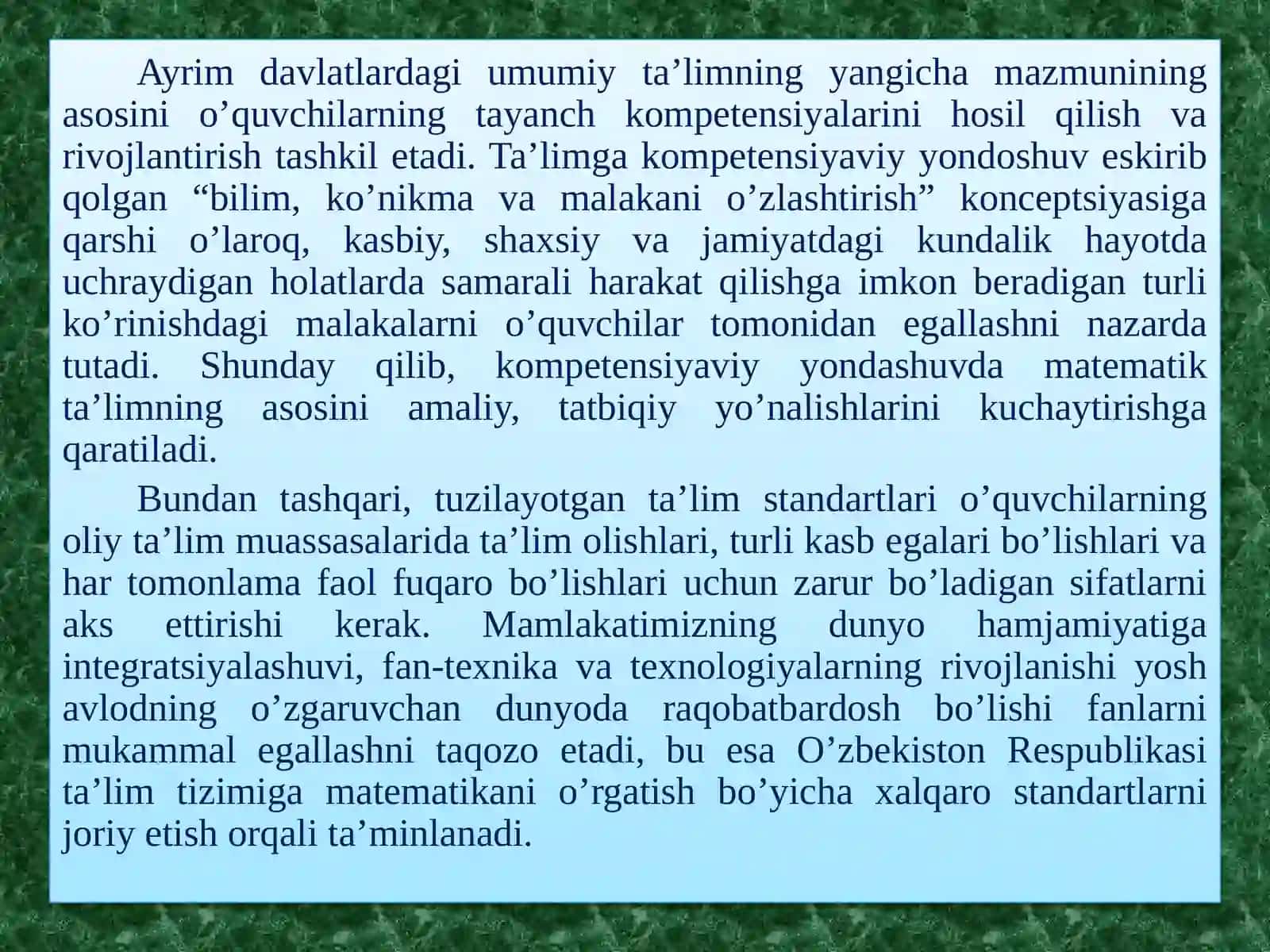 Boshlang’ich sihmatematika darslarida qo’llaniladigan ko‘quv vositalari va ularning vazifalari 3