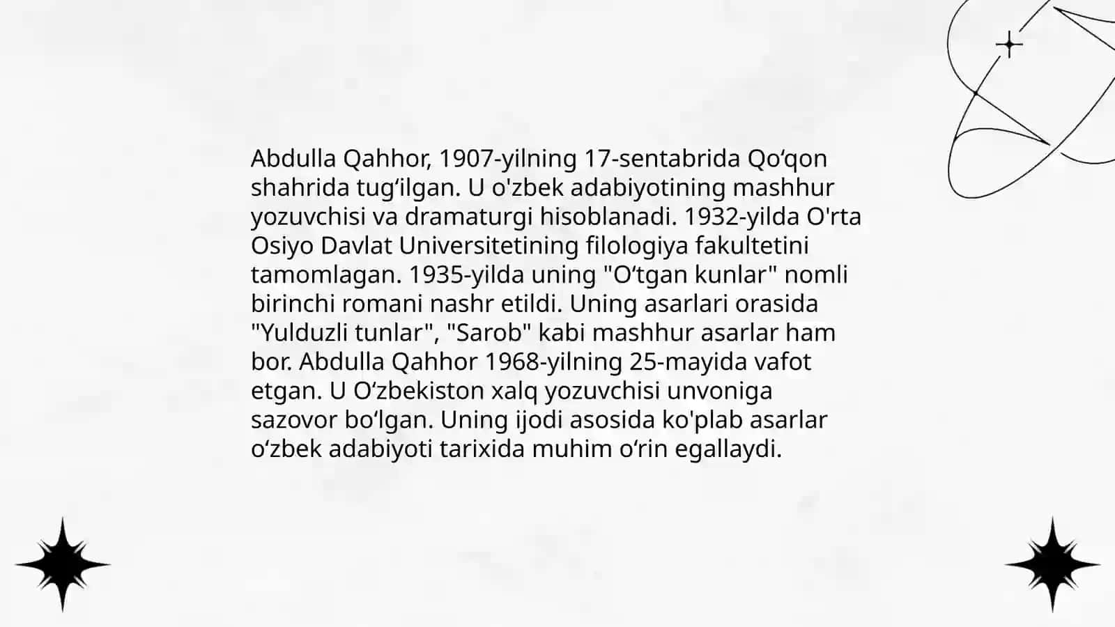 Abdulla qahhor 3