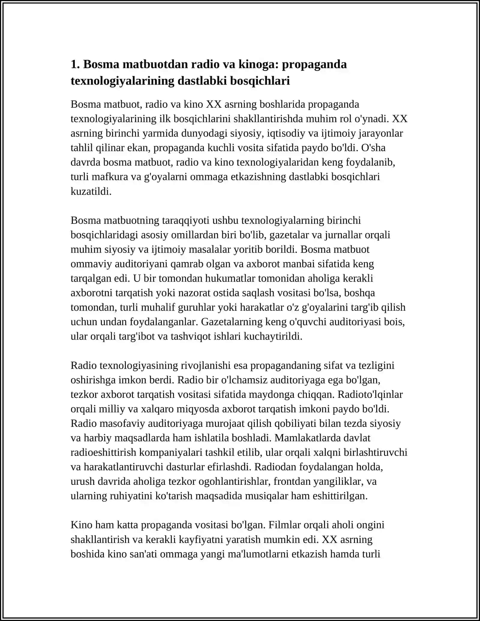 PROPAGANDA VA DEZINFORMATSIYA TEXNOLOGIYALARINING EVOLYUTSIYASI 3
