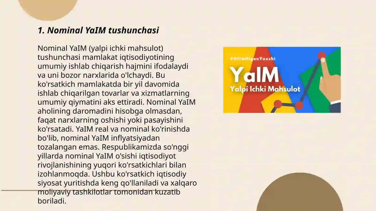 Nominal va real YaIM 3