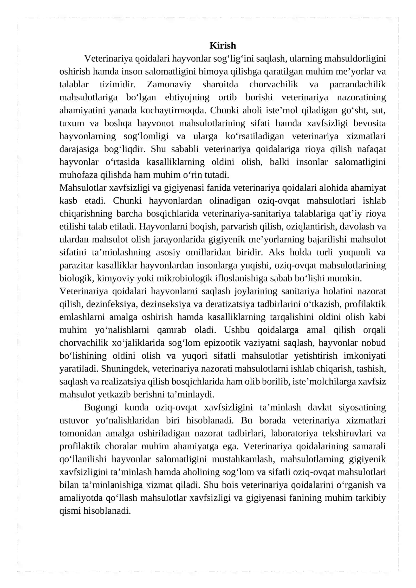 VETERINARIYA QOIDALARI 3
