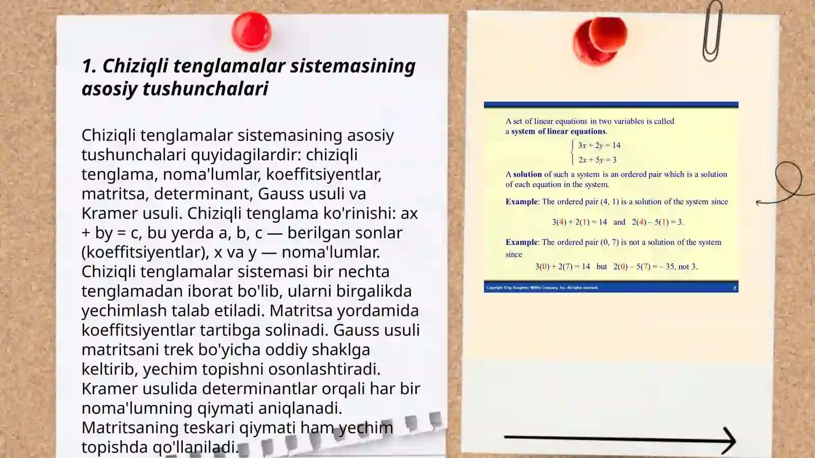 Chiziqli Tenglamalar Sistemasi 3
