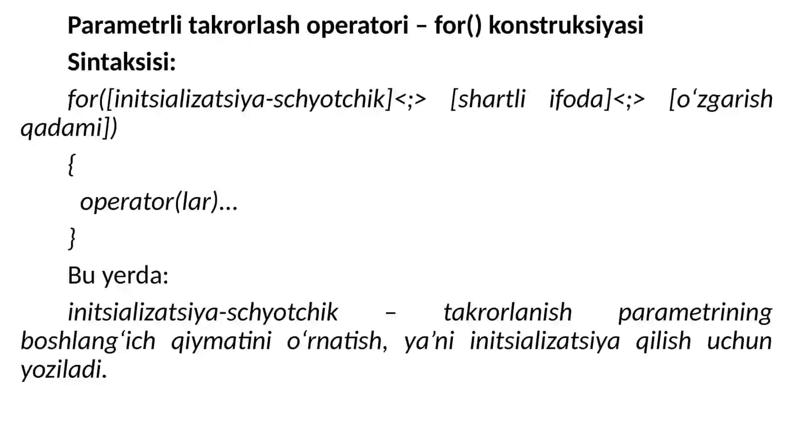 C# TILINING ASOSIY TUSHUNCHALARI 3