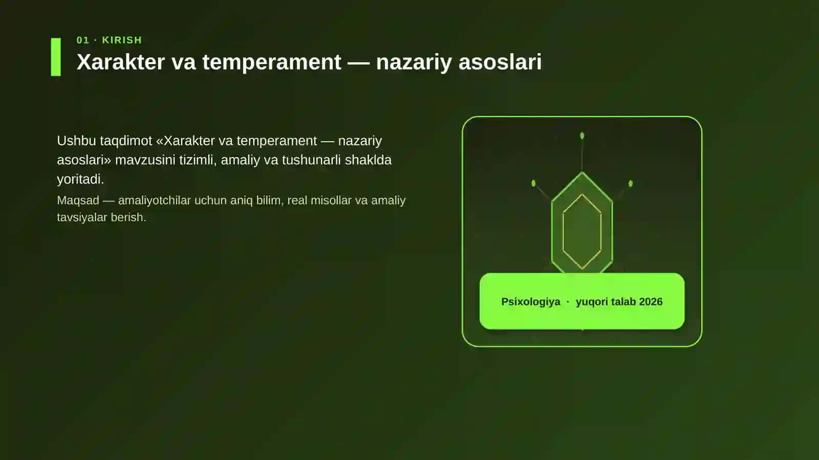 Xarakter va temperament — nazariy asoslari 3