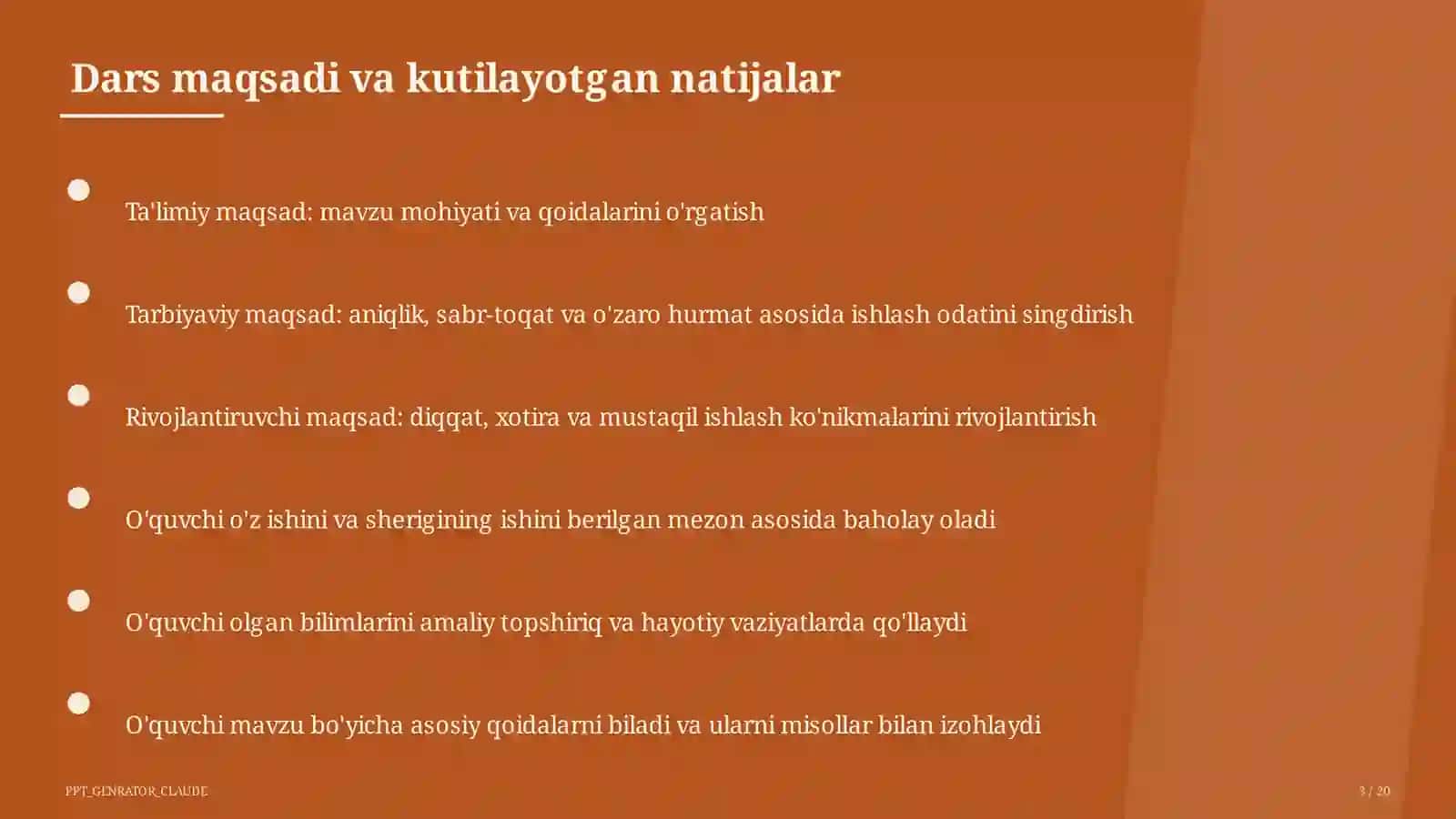 Relyef shakllari: tog'lar va tekisliklar (5-sinf) 3