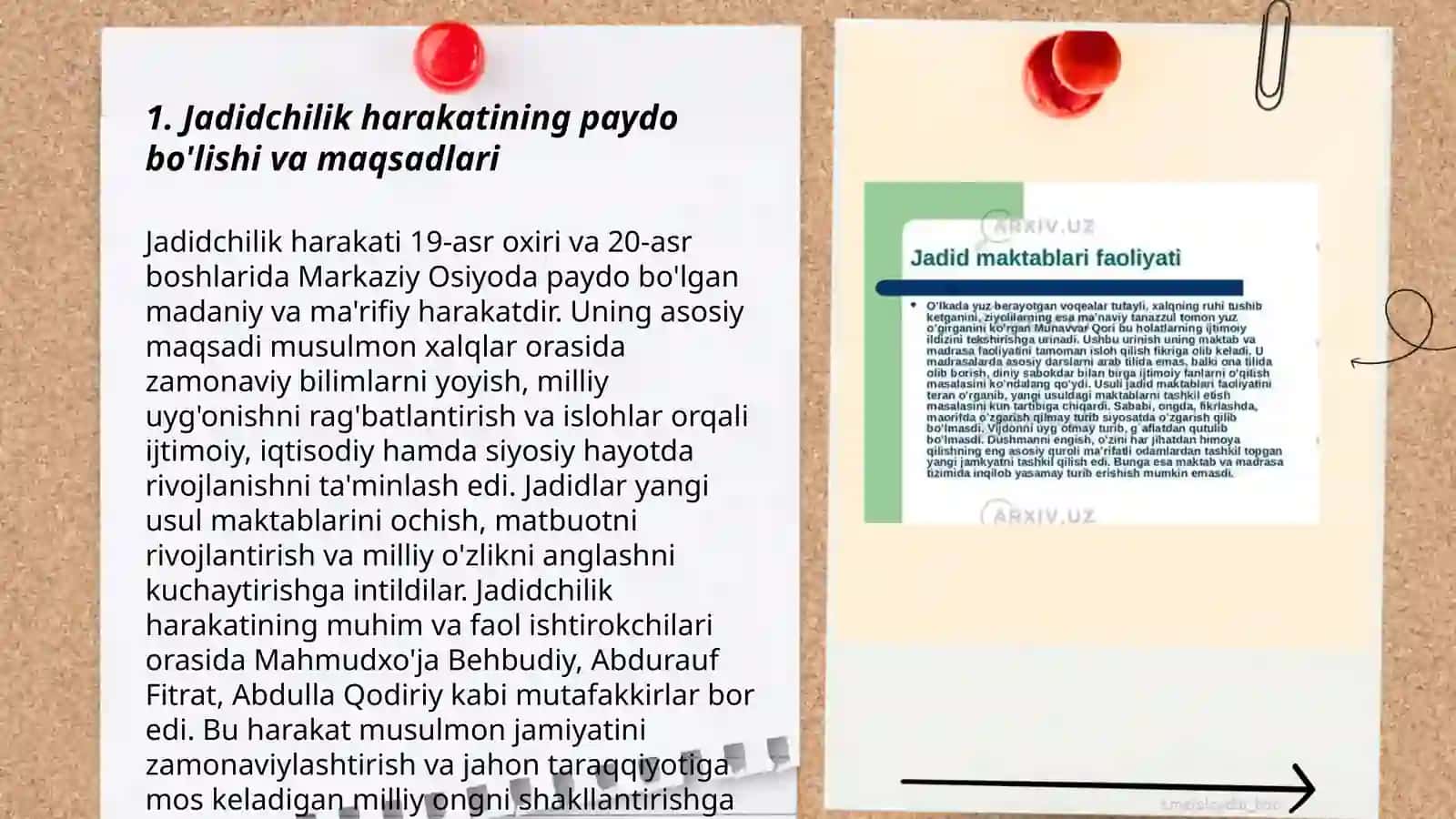 Jadid ma'rifatparvarlarining o'lka ijtimoiy-ma'naviy hayotida tutgan o'rni 3