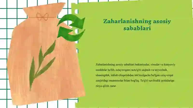 Ovqatdan zaharlanish vaularning profilaktikasi 3