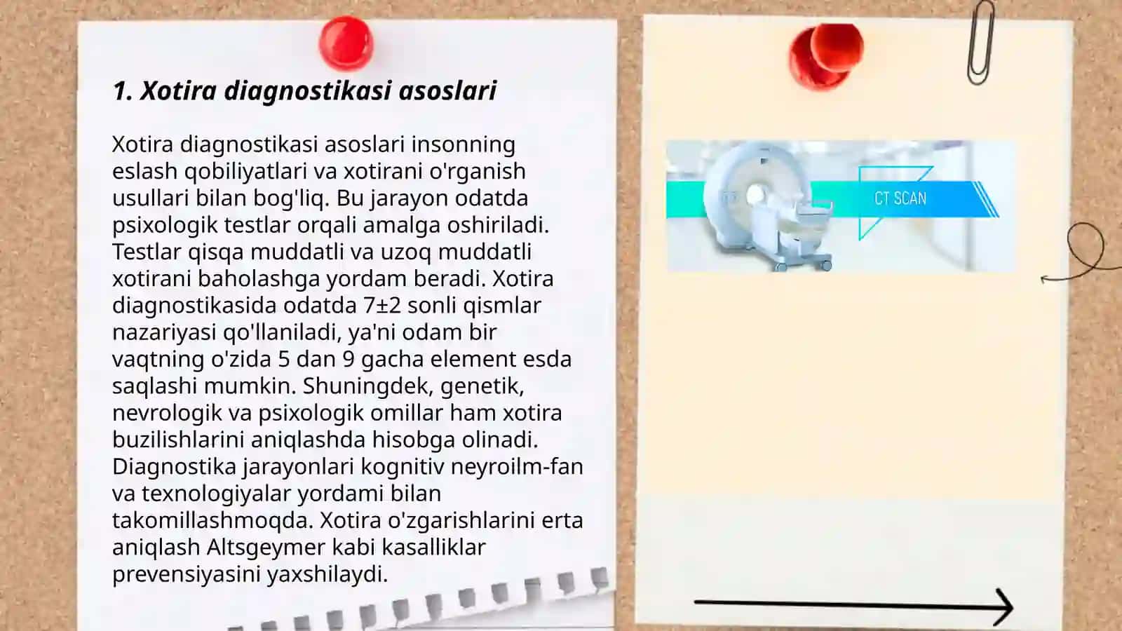 Xotirani diagnostika qilish metodlari 3
