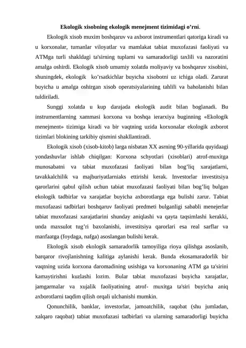 Ekologik audit va uning bosqichlari 3