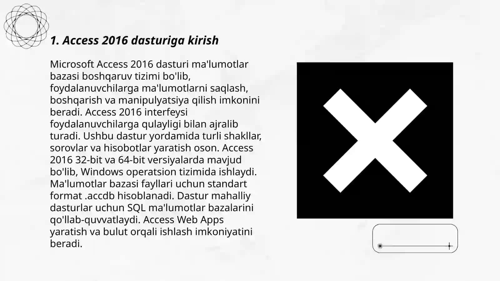 Access 2016 dasturi bilan ishlash 3