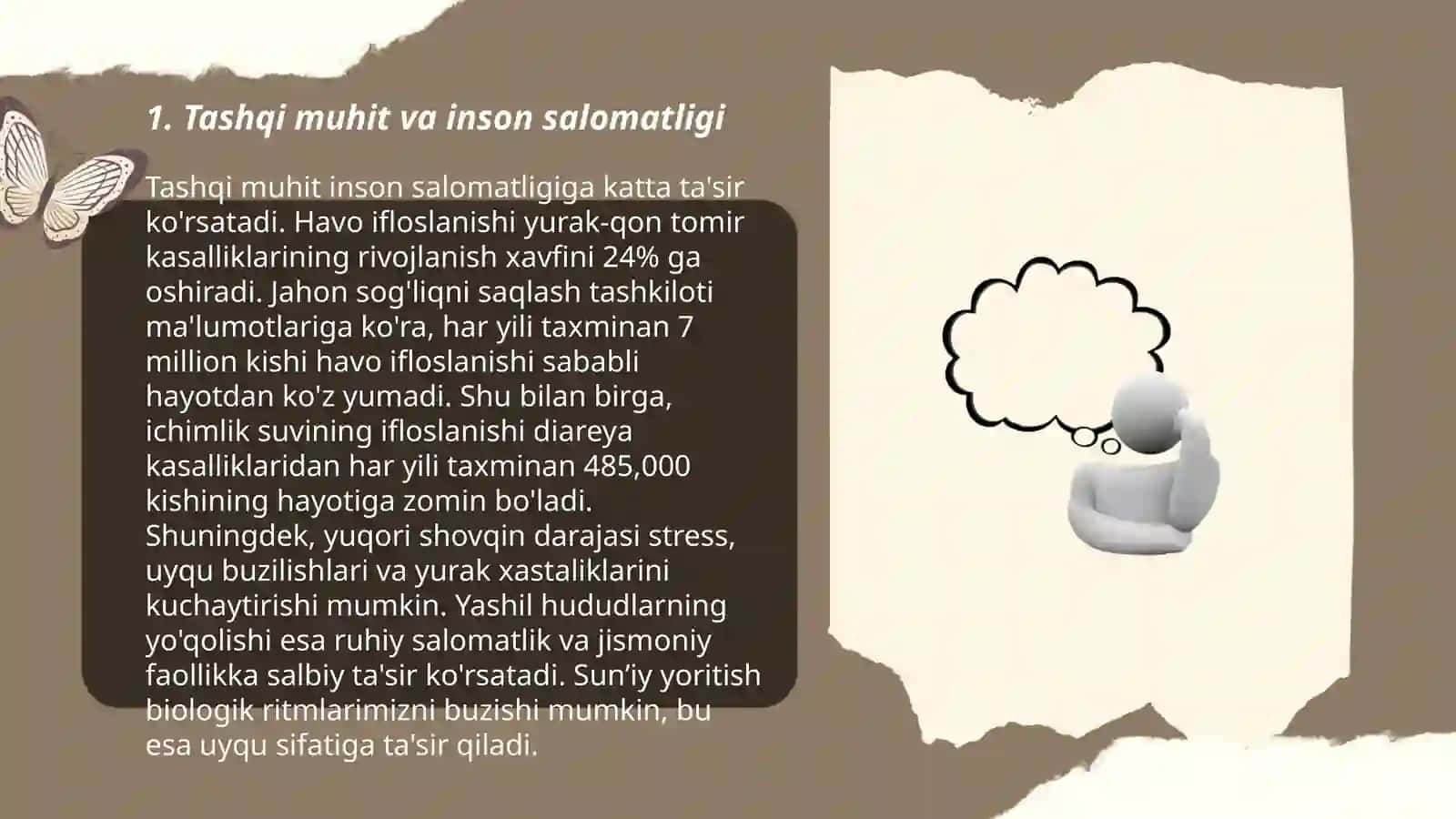 Tashqi muhit va inson. Ularning o'zaro munosabati 3