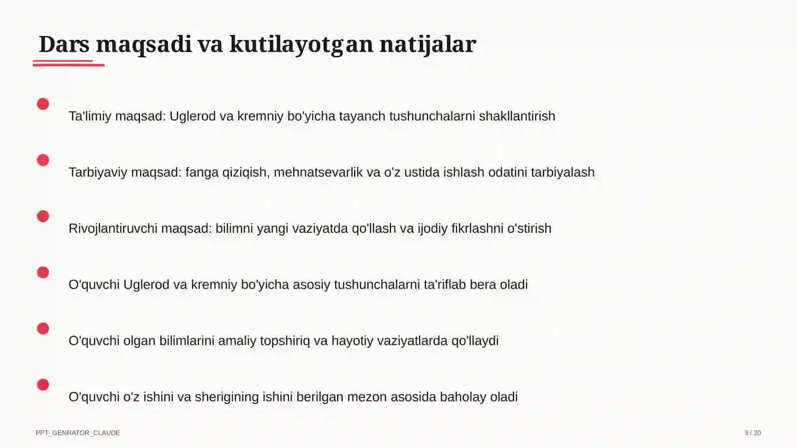 Uglerod va kremniy (9-sinf) 3