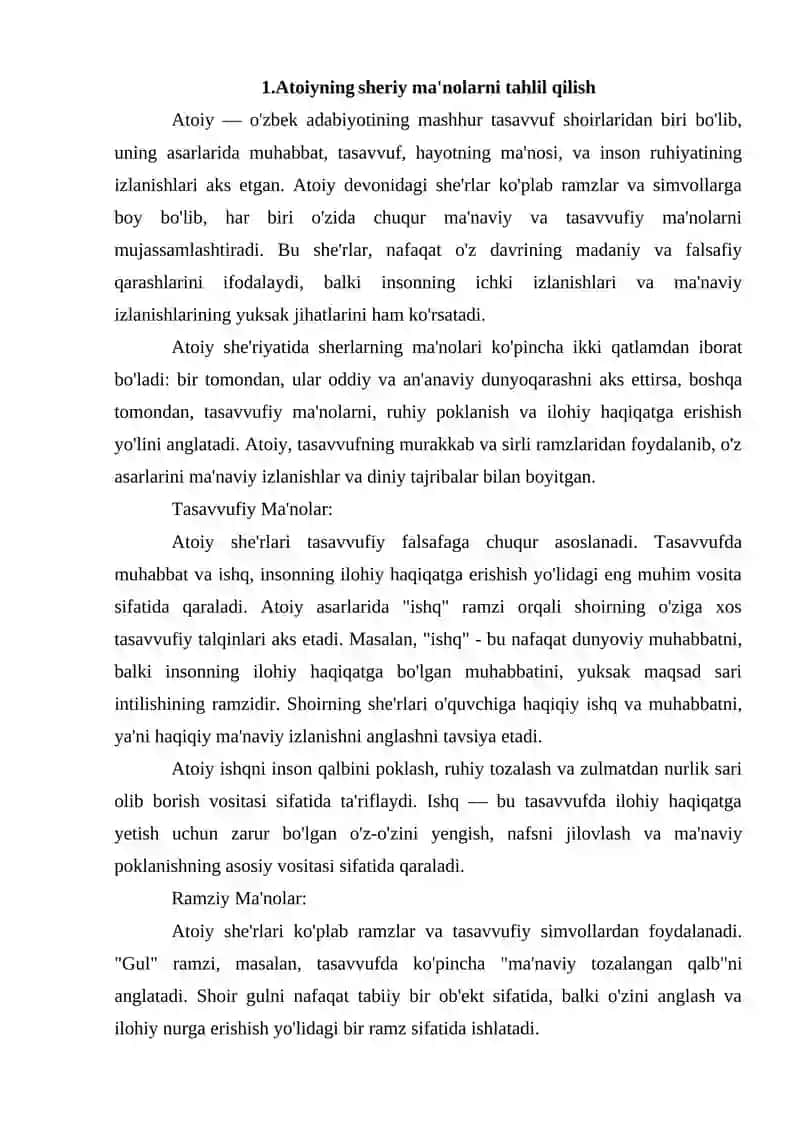 Atoiy She'riyatining xususiyatlari 3