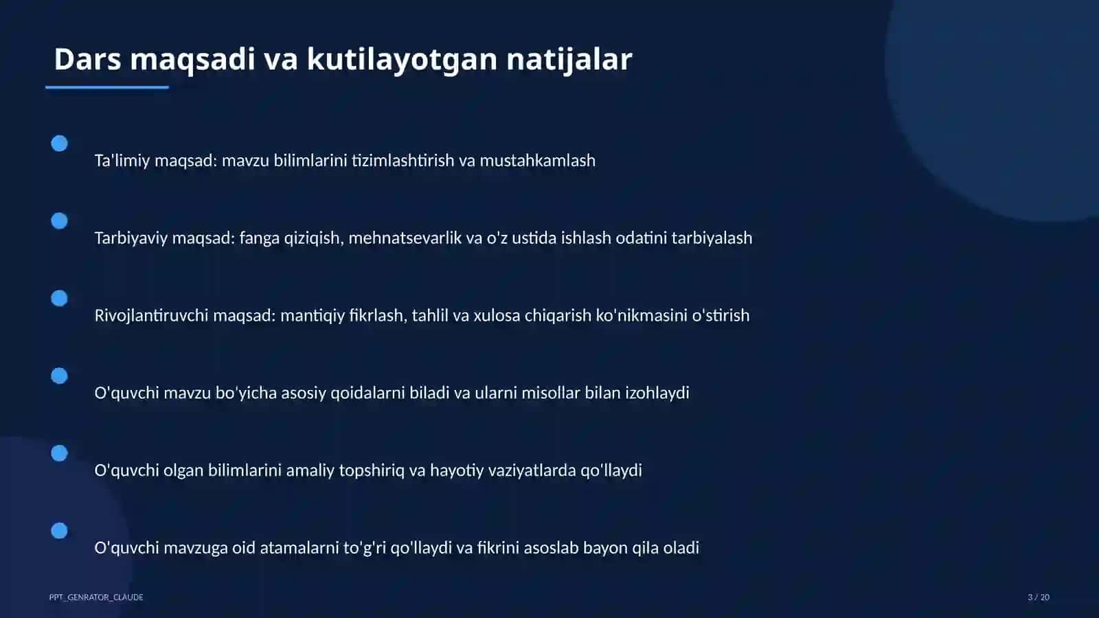 Mexanik harakat: yo'l, tezlik, vaqt (6-sinf) 3