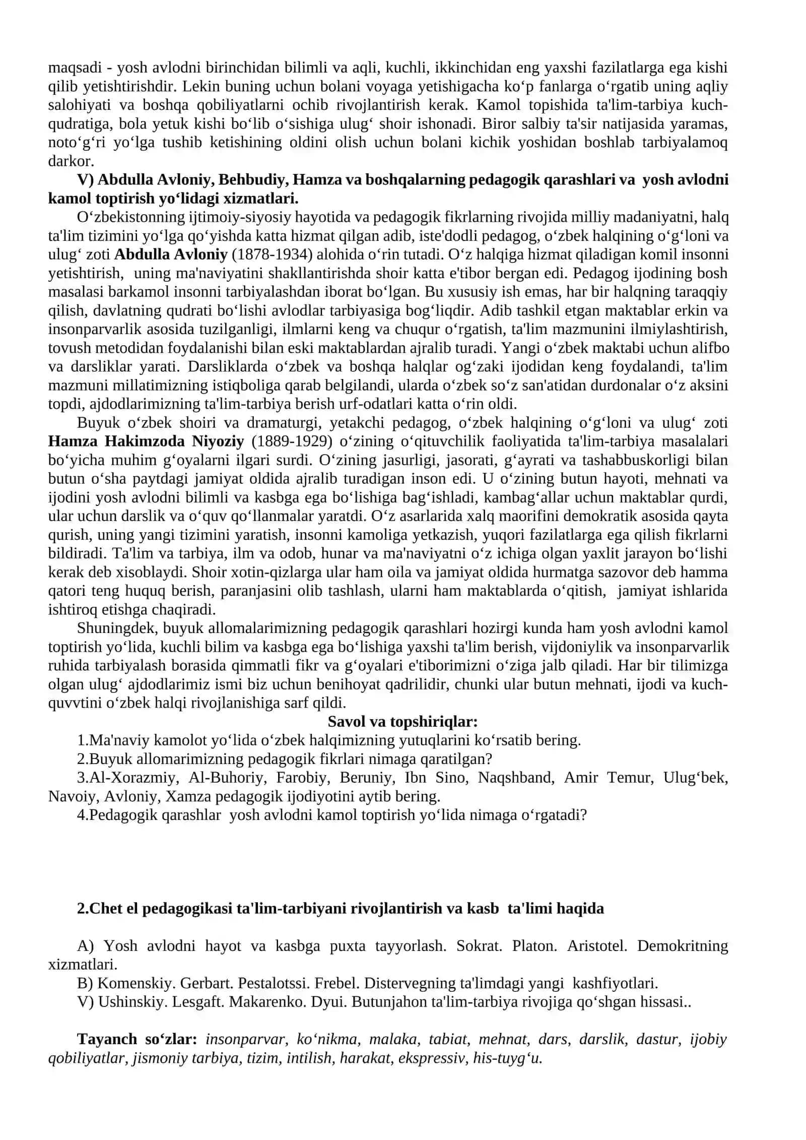 Pedagogika kasbini baholanishi 3