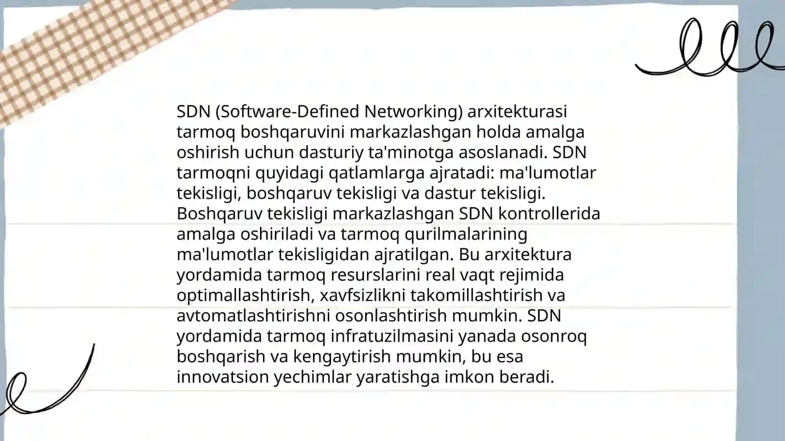SDN arxitekturasi va boshqaruv 3