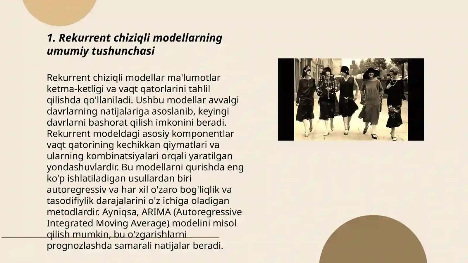 Rekurrent chiziqli modellarni identifikatsiyalash 3