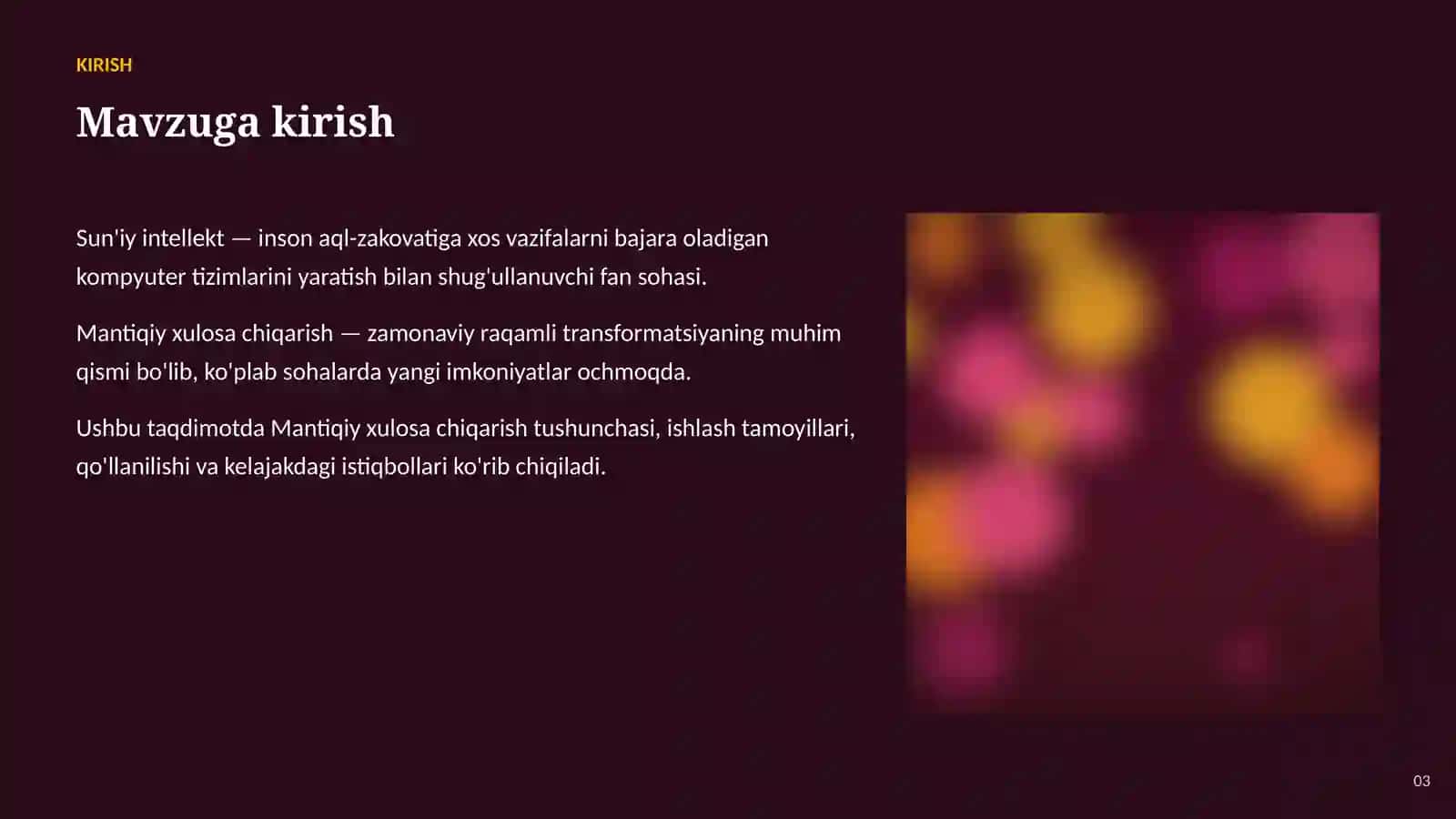 SUN'IY INTELLEKT ASOSLARI 3