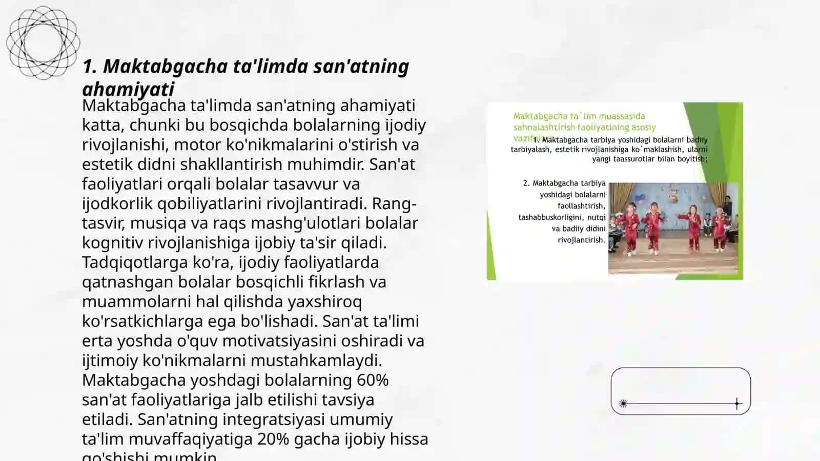 Maktabgacha ta'lim muassasalari da alohida predmetlarning rasmini chizishga òrgatishning mohiyati 3