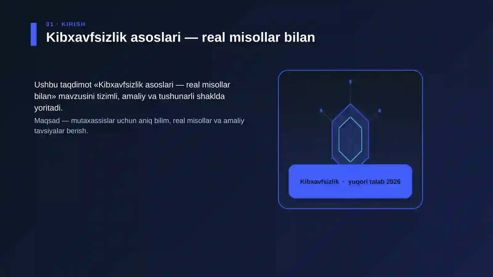 Kibxavfsizlik asoslari — real misollar bilan 3