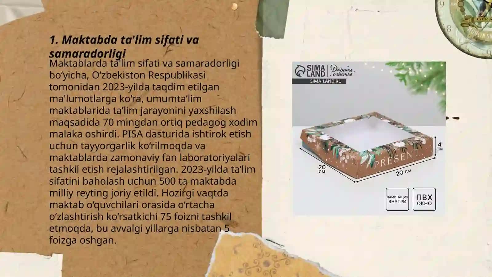 Maktab amliyoti boʻyicha taqdimot 3