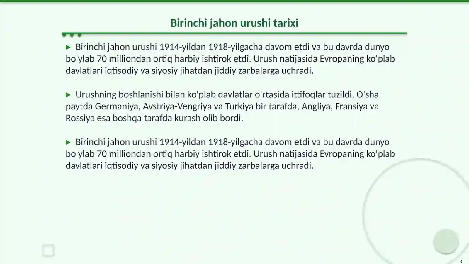 Birinchi jahon urushi: Turkiston oʻlkasiga tasiri 3