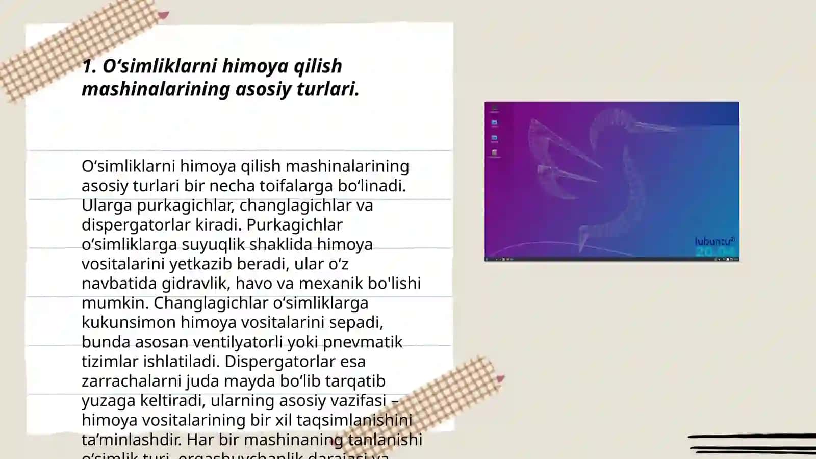 Oʻsimliklarni himoya qilish mashinalarining asosiy turlari 3