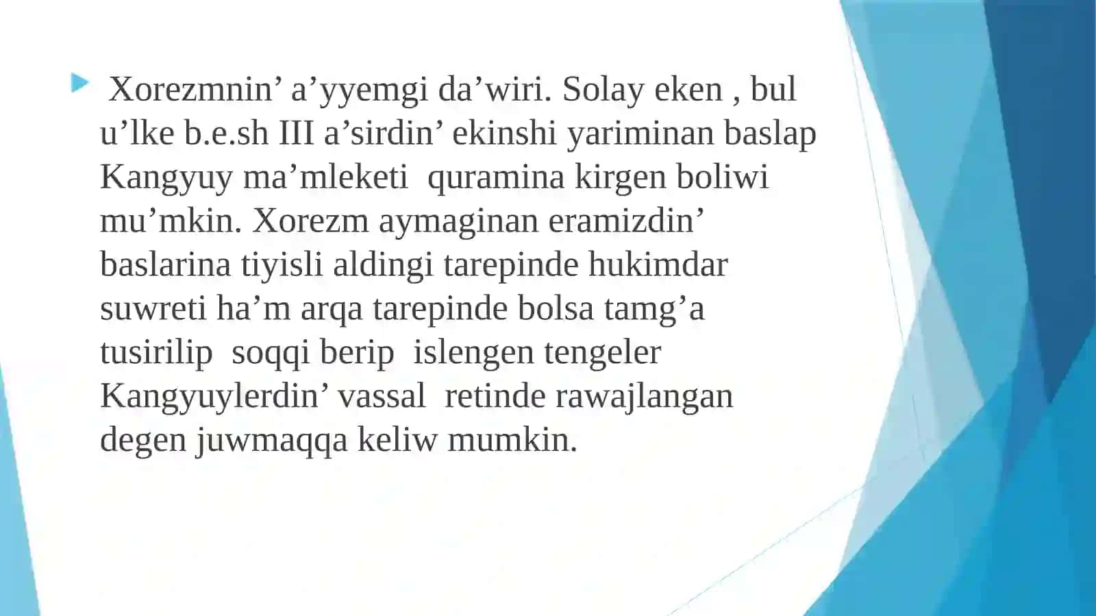 Berdaqatindag’iQaraqalpaqMa’mleketlikUniversiteti Tariyxfakulteti Arxeologiya qi’nigeligi 3