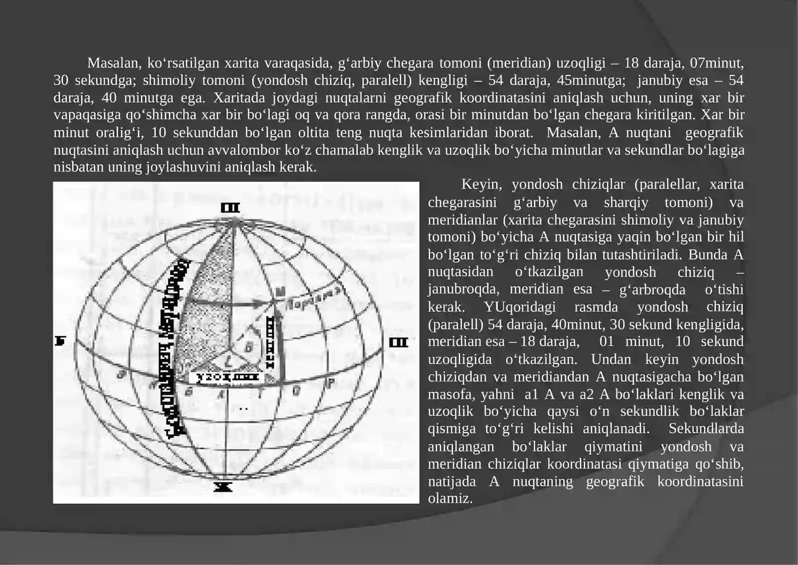 KORDINATATALAR TIZIMLARI 3