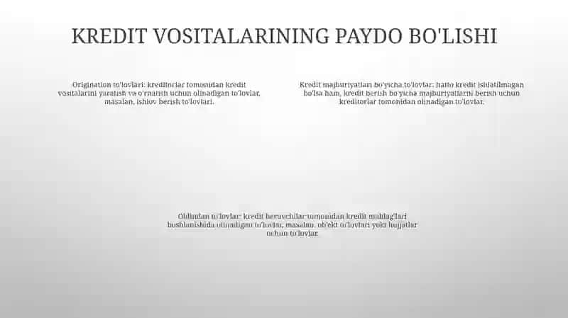 Banklarda Kredit Operatsiyalarining Buxgalteriyaga Hisobi 3