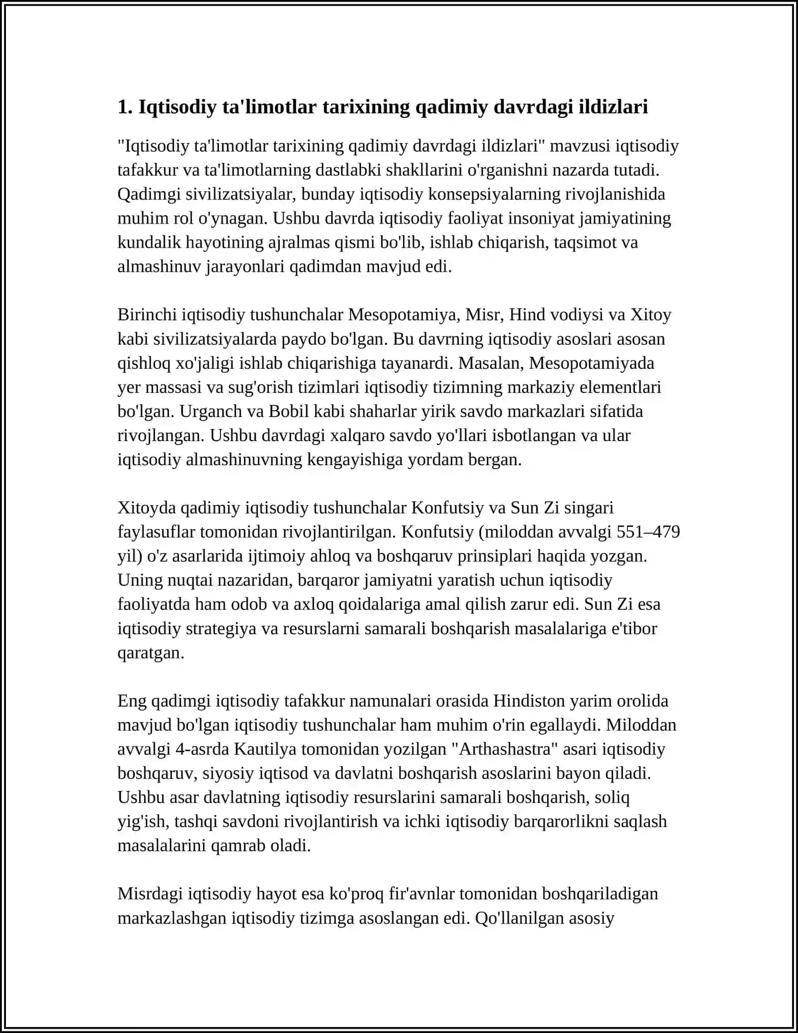 Iqtisodiy ta'limotlar tarixi 3