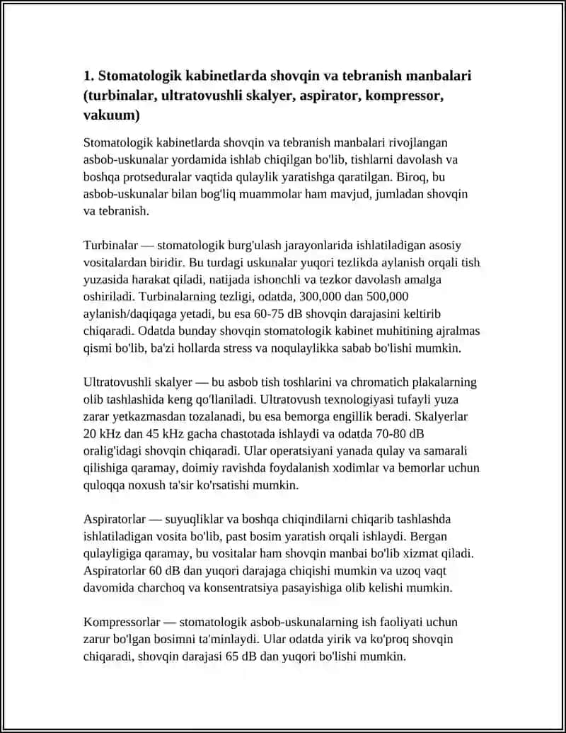 STOMATOLOGIK KABINETLARDA SHOVQIN VA TEBRANISHNI BAHOLASH 3