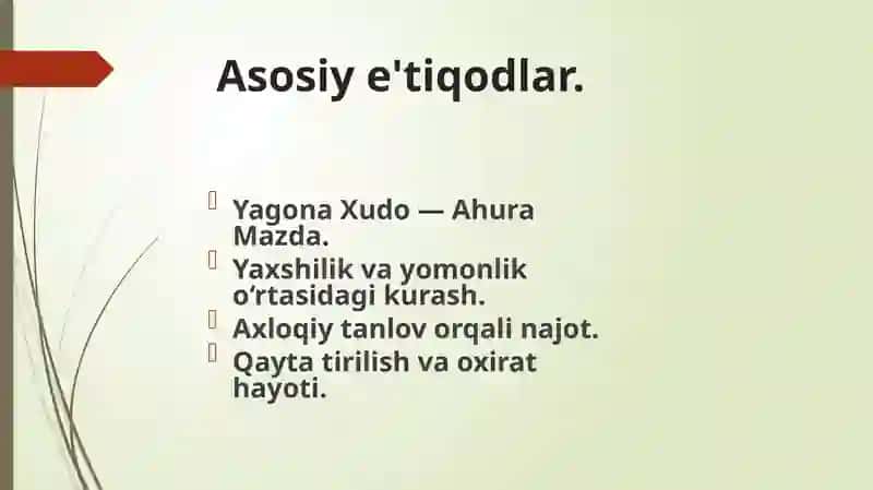Zardushtiylikning Teologik Tizimi va Diniy Marosimlari. 3