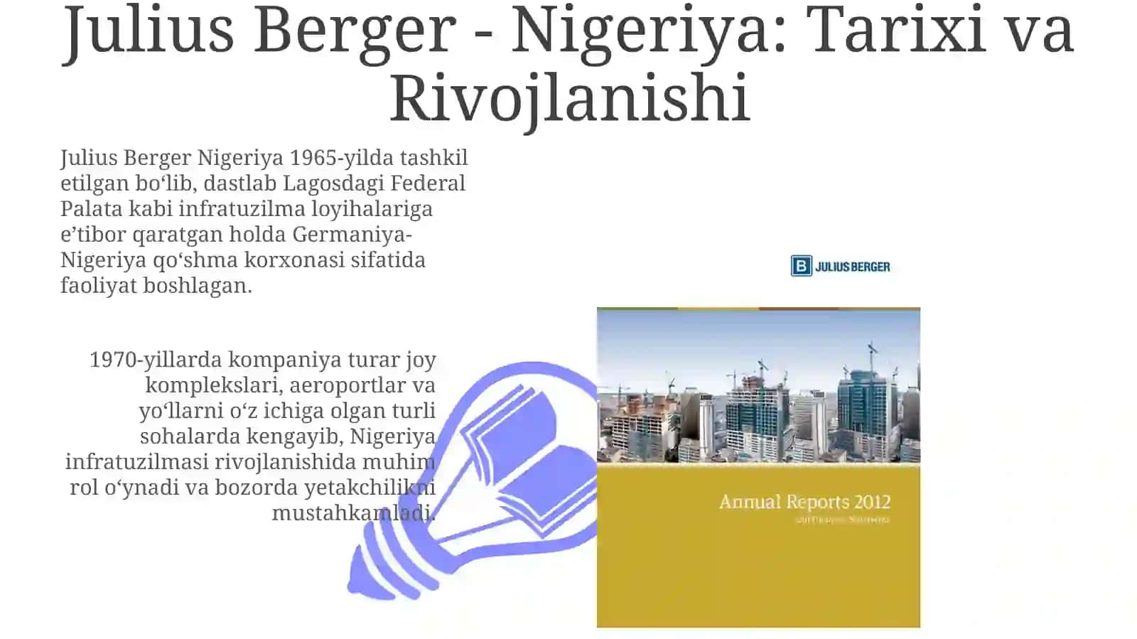 Julius Berger — Nigeriya 3