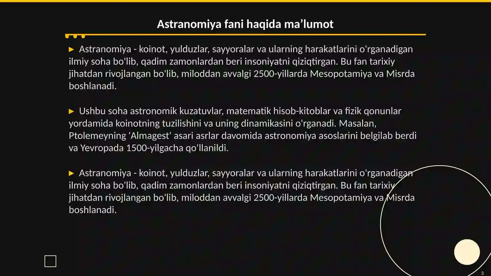 Astranomiya oʻqitishda tarixiylik prinsipi 3