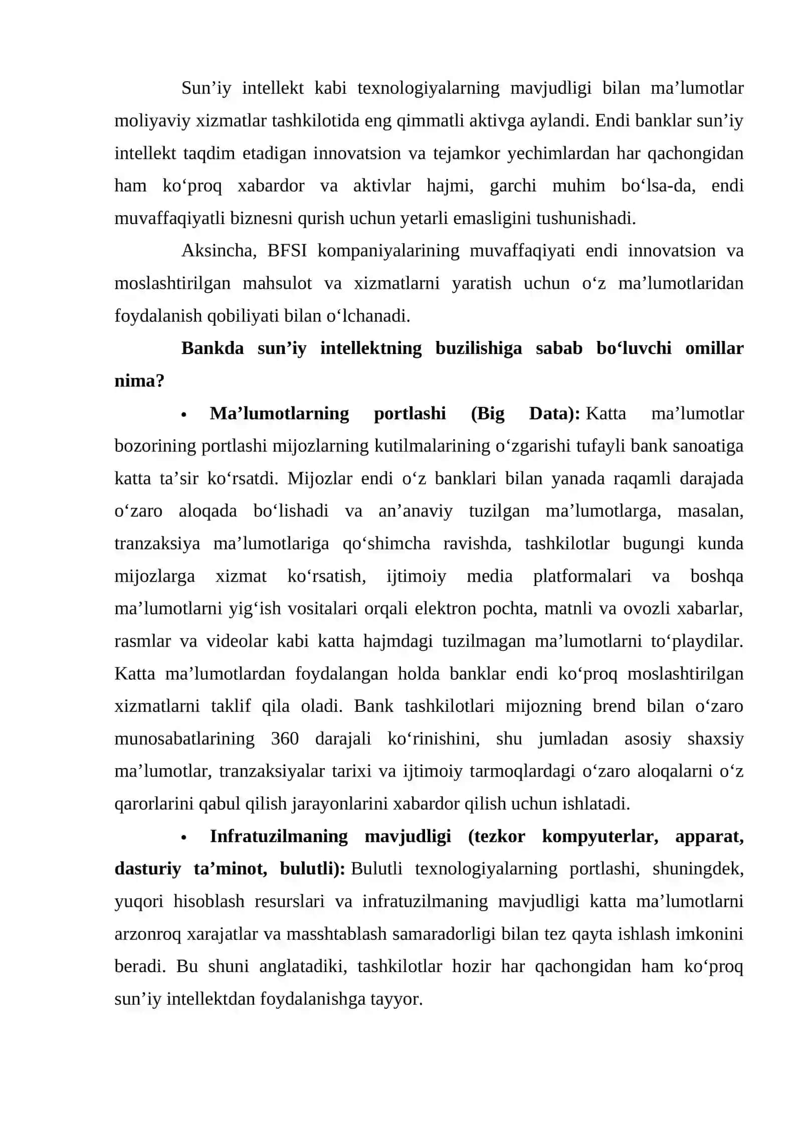 Sun’iy intellektning moliyaviy bozorga kirib kelishi 3