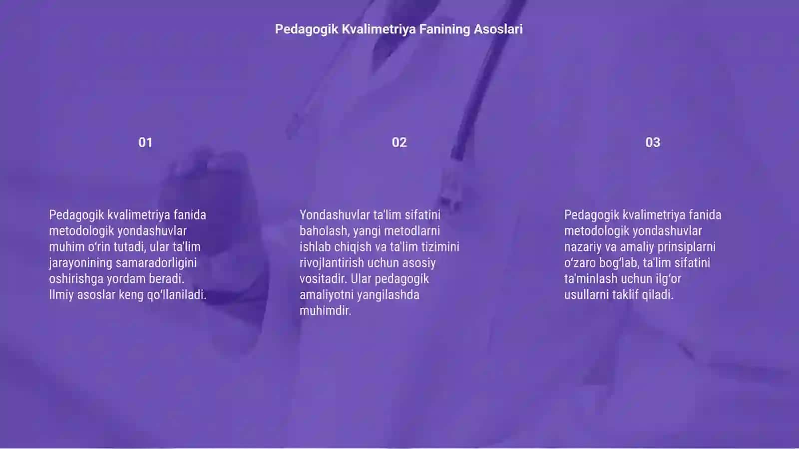 Pedagogik kvalimetriya faniga metodologik yondashuvlar 3